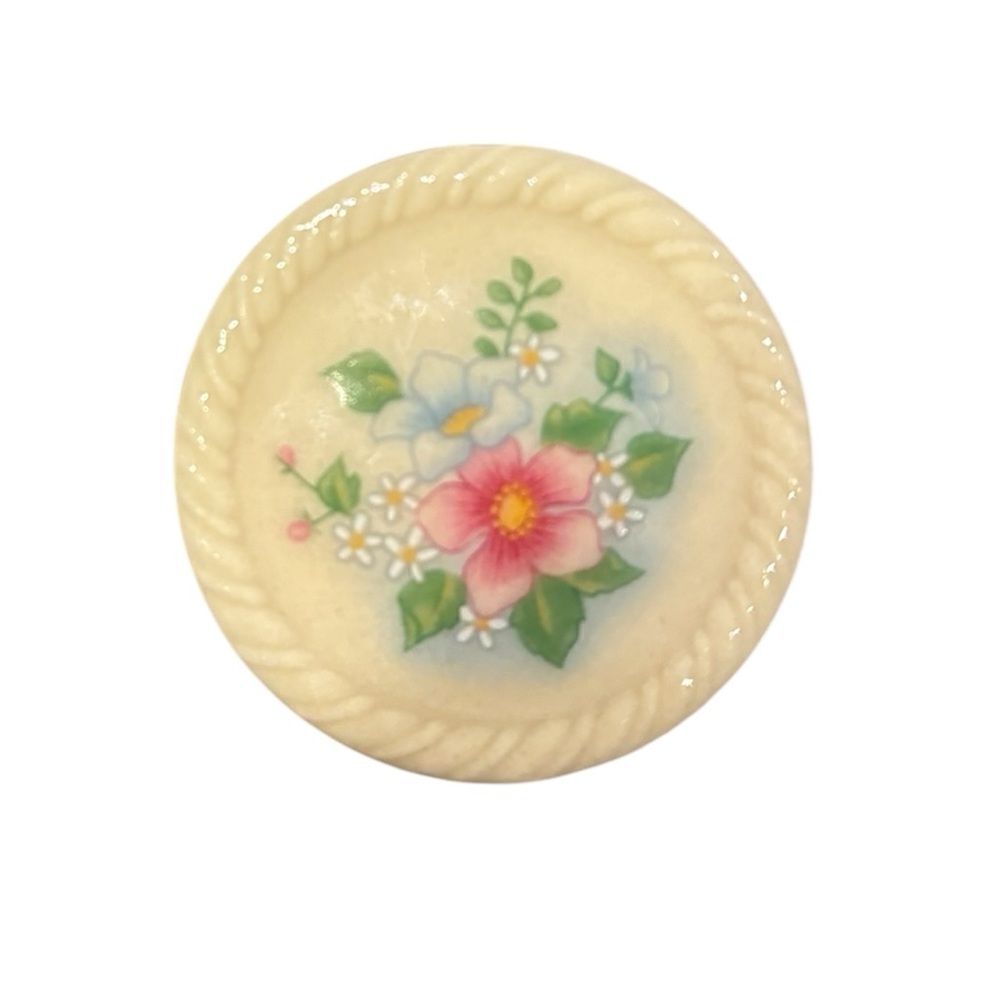 Avon Vintage Spring Bouquet Porcelain Brooch